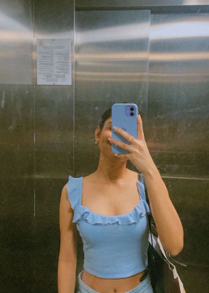 Ruffle crop top