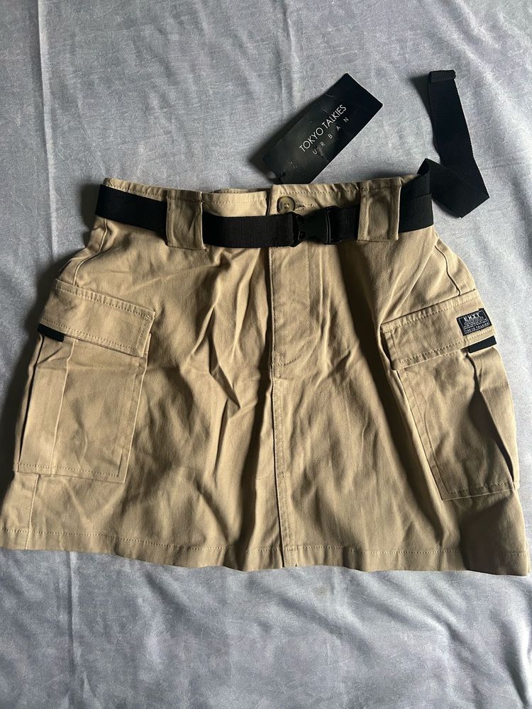 Cargo Skirt with Belt