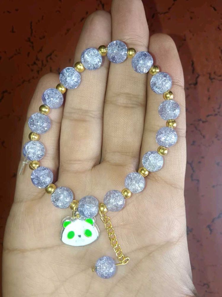 Cute Panda Charm Beaded Bracelet