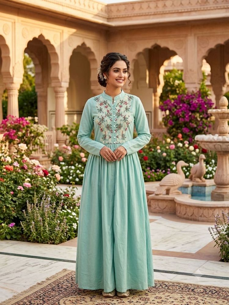 Elegant Embroidered Gown