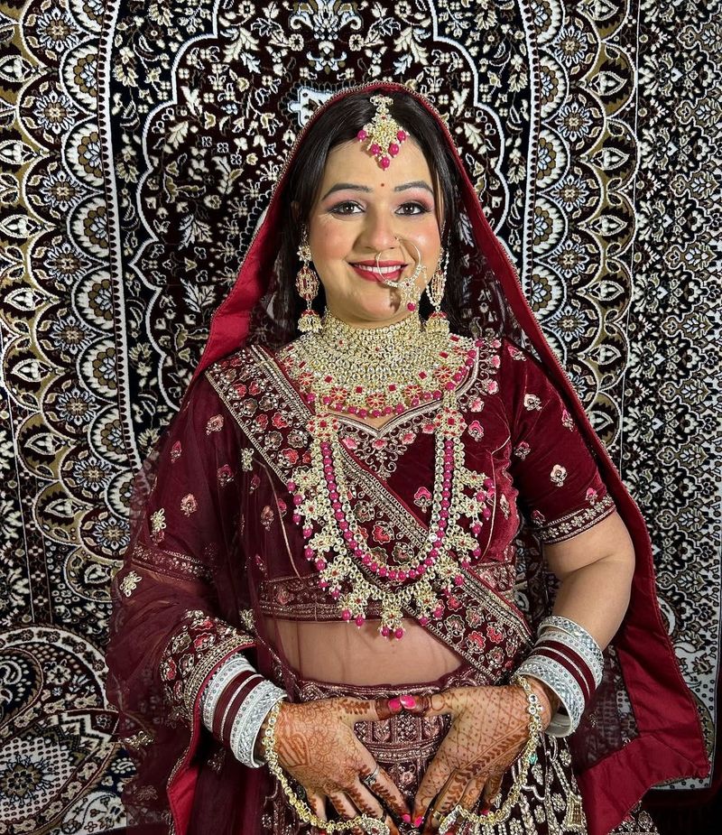 Stunning Maroon Bridal Lehenga