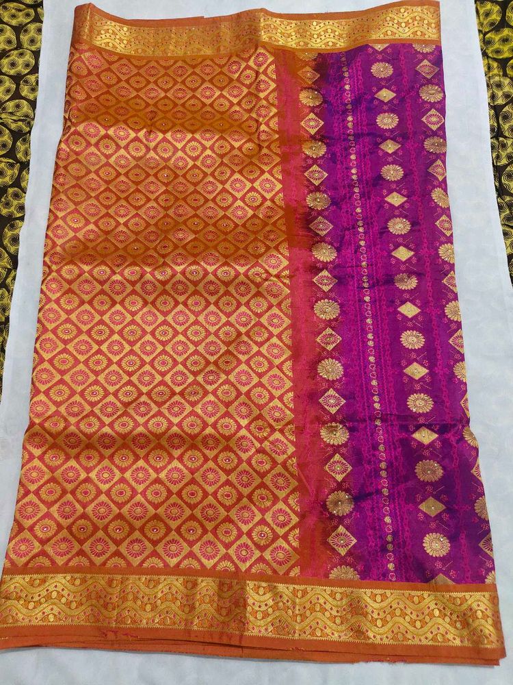 Elegant Silk Blend Saree