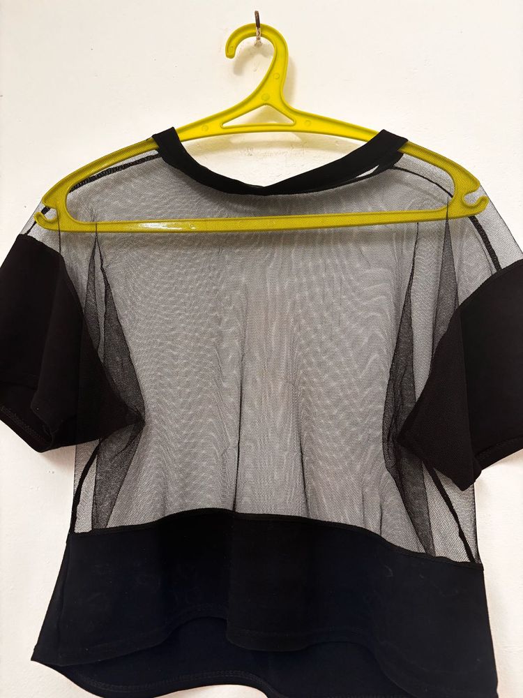 Sheer Mesh T-Shirt