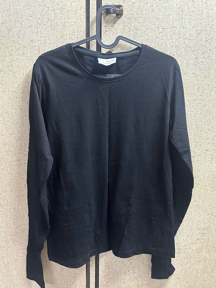 Classic Black Long Sleeve Top