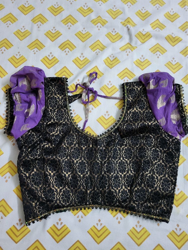 Purple Black Blouse Never Used