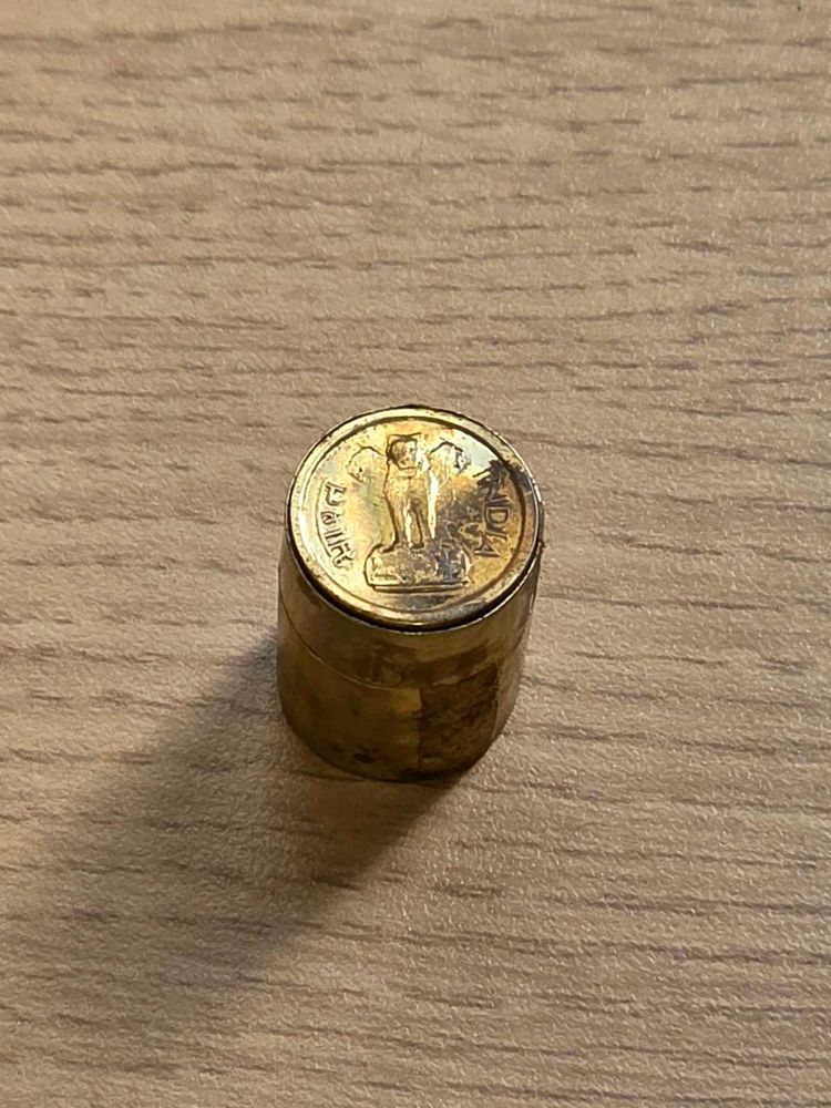 Vintage Indian Coin Trinket Box