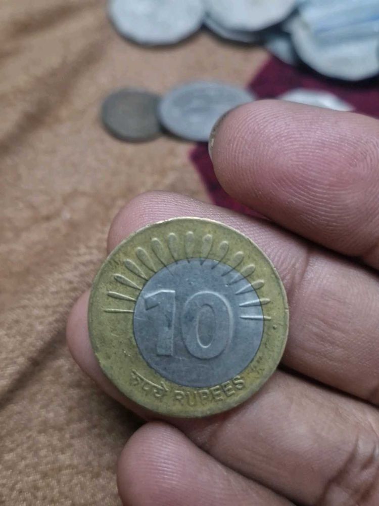Vintage 10 Rupees Coin error coi