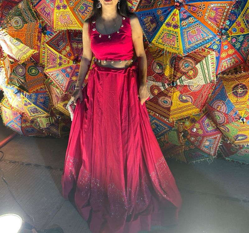 Vibrant Pink Lehenga Choli Set