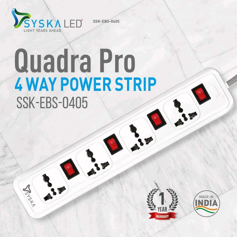 SYSKA Extension Boards with Individual Switches