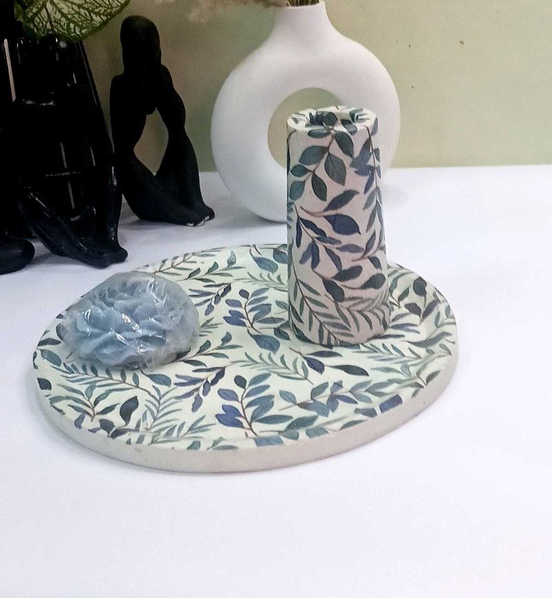 Decorative Tray and Vase Set