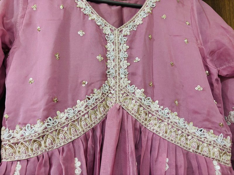 Embellished Pink Kurta
