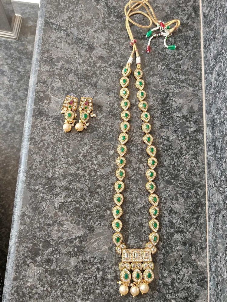 Long Necklace and Earring Set