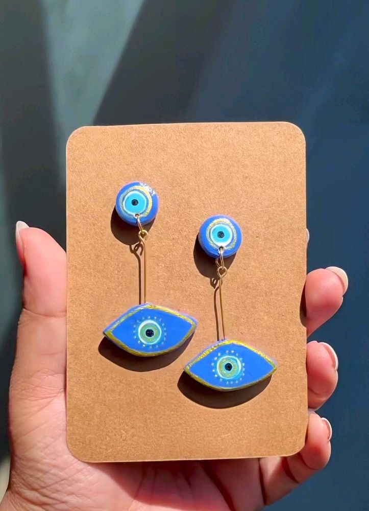 Boho Evil Eye Drop Earrings