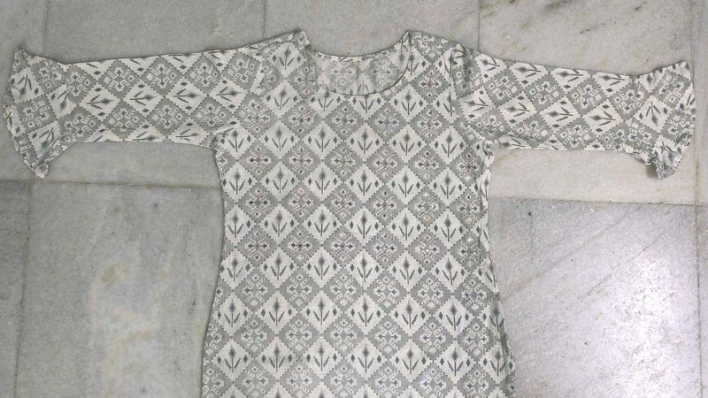Stylish Geometric Print Kurta