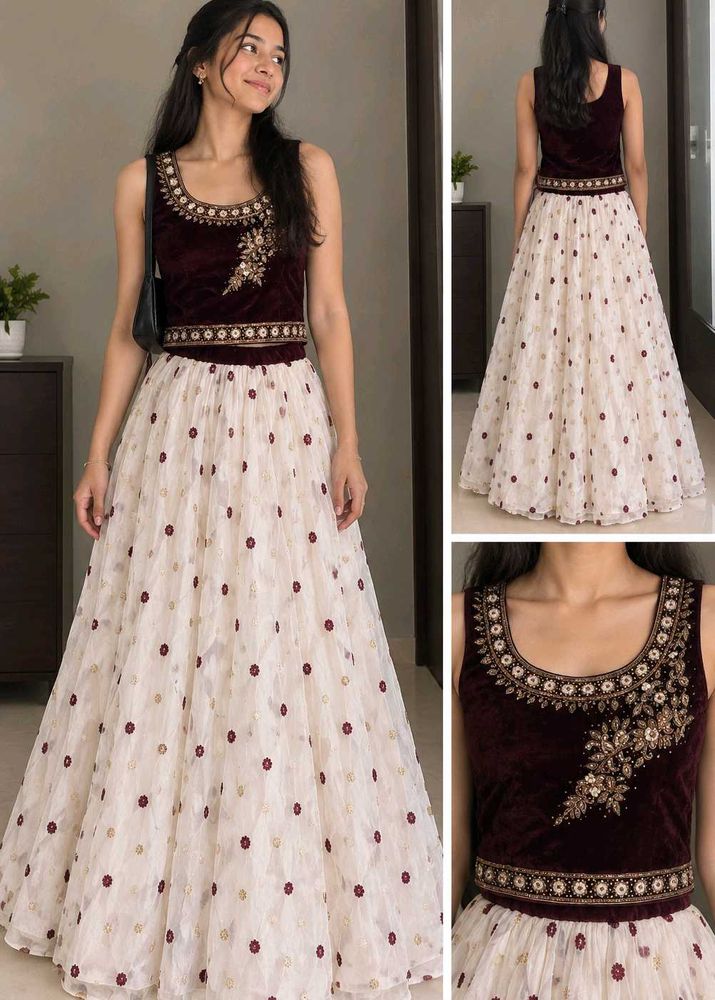 Vintage beaded lehanga