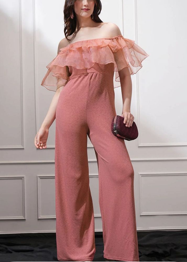 Chic Ruffled Off-Shoulder Jumpsuit
