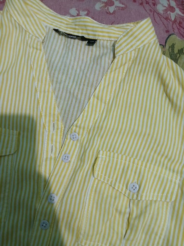 Zudio Trendy Strip Shirt, Fit Xs/S Both, Brand New
