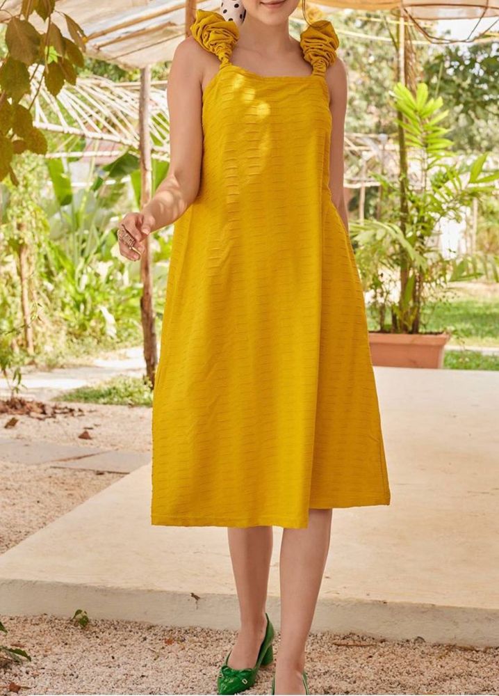 B1G1 Yellow Sundress with Ruffle straps