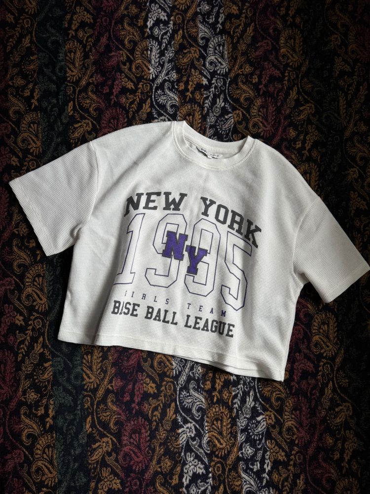 NY1995 Cropped Graphic Tee