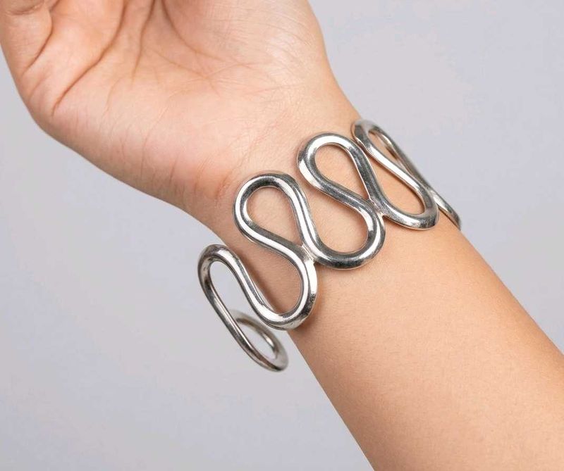 Silver Tone Cuff bracelet
