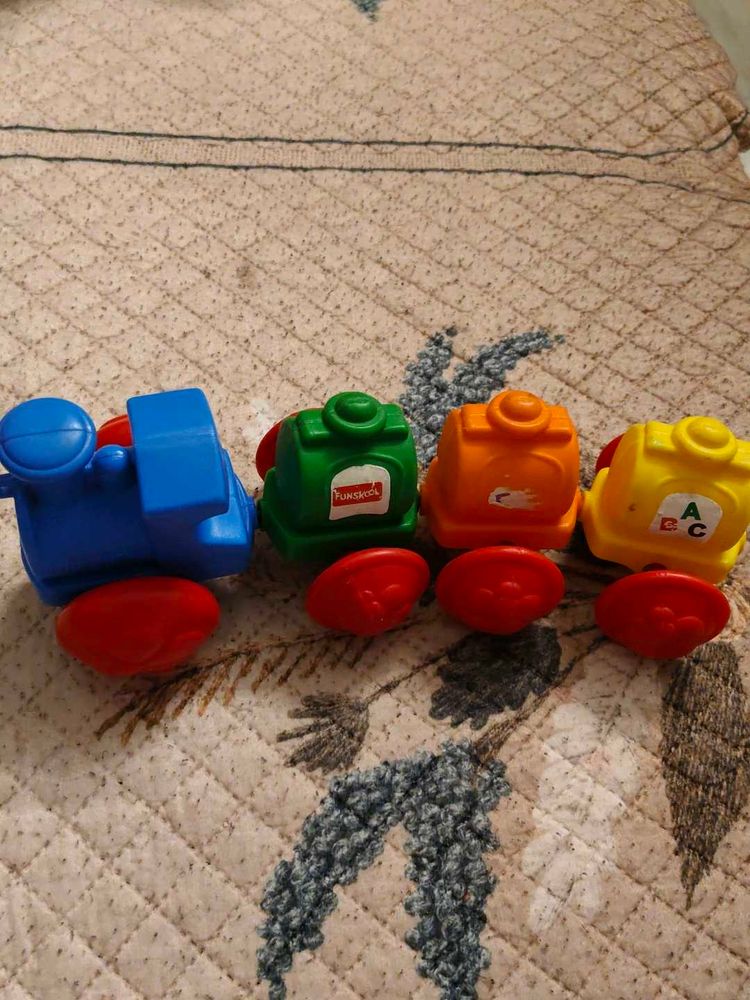 Colorful Toy Train Set