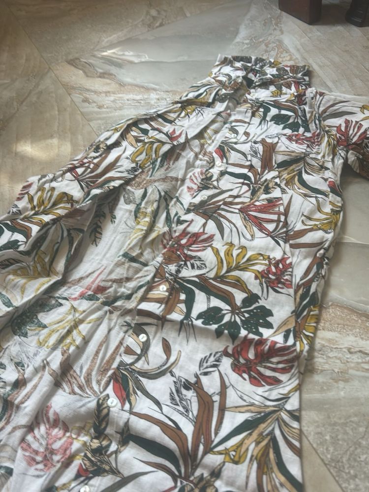 floral long shrug