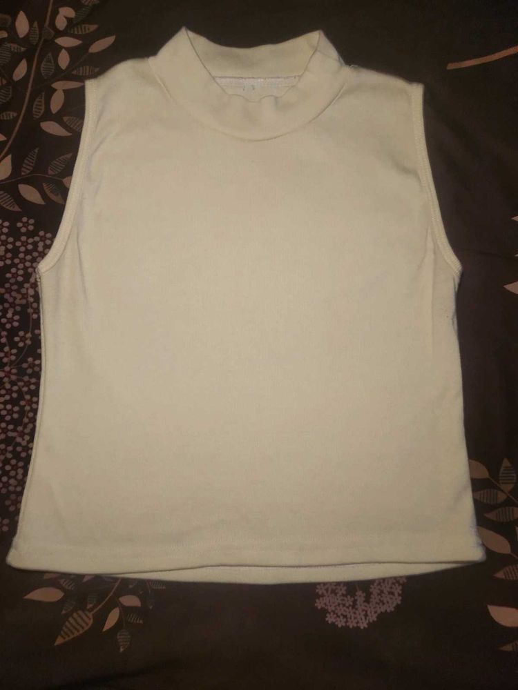 Sleeveless Mock Neck Top