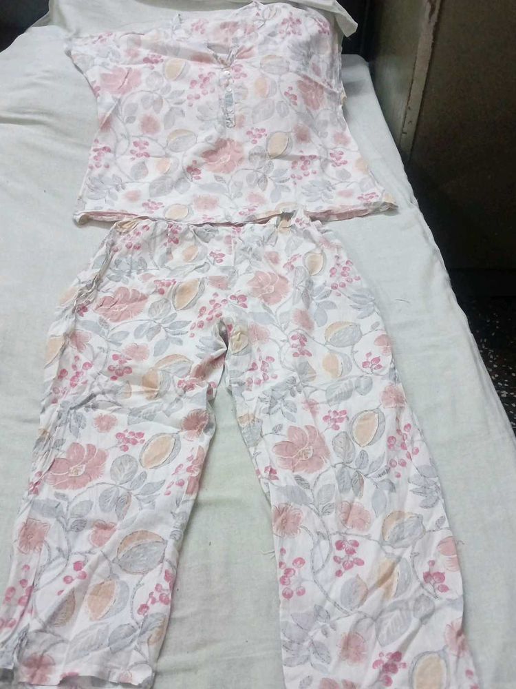 Floral Print Pajama Set