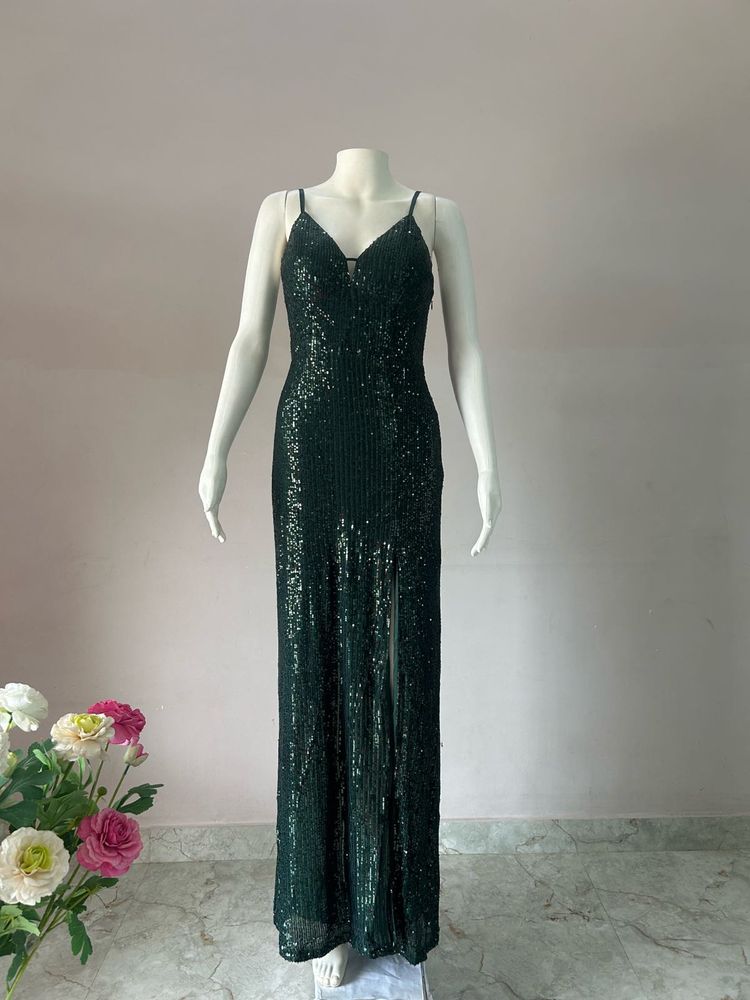 Sparkling Sequin green gown