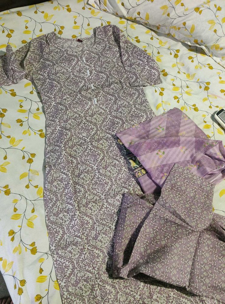 Cotton Printed Kurta Set