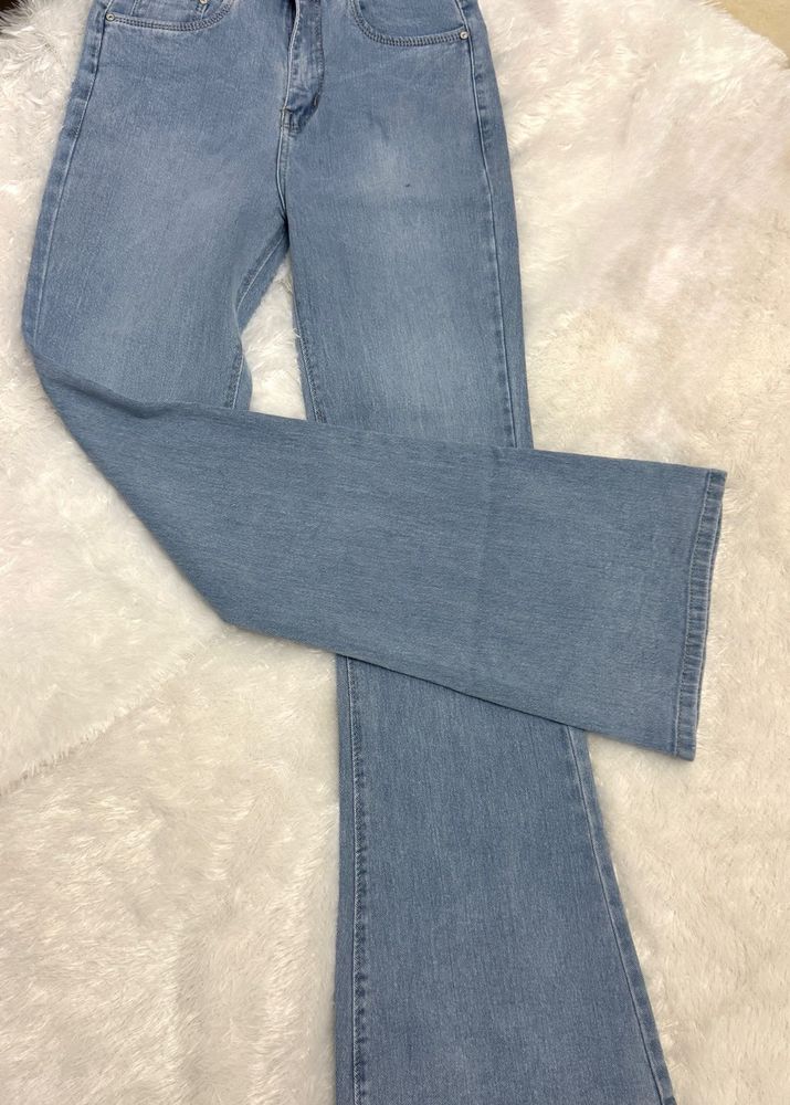 Light Wash Flare Leg Jeans