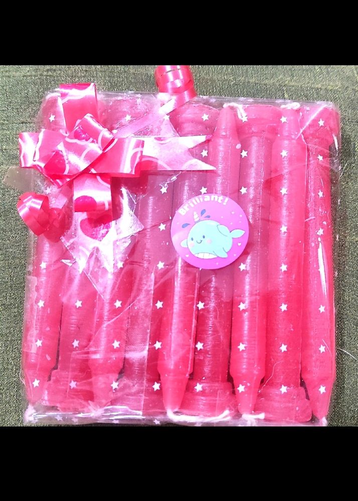 Home Made Designer Colourful Pillers Candles