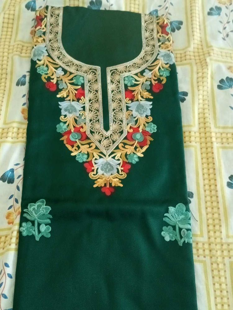 Green Embroidered Kurti