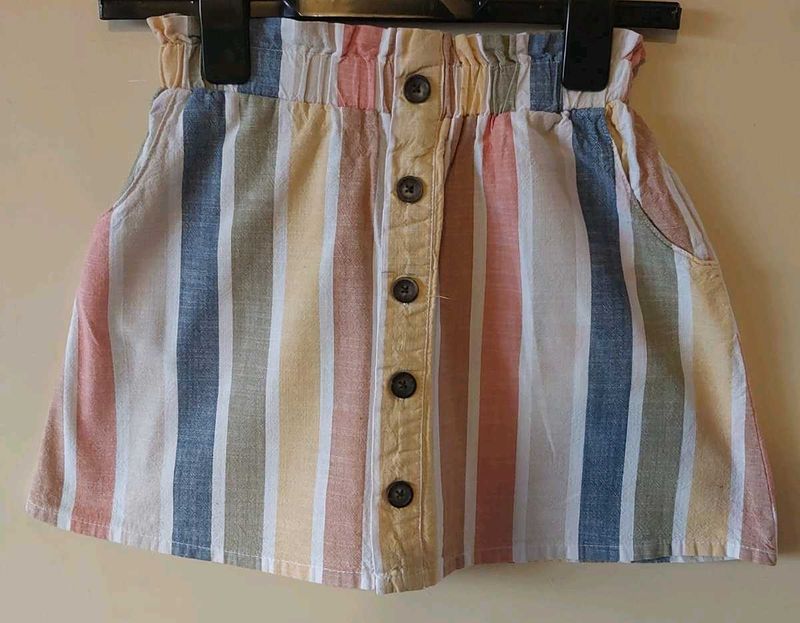 Kids 5-8 years Lily &amp; Dan Striped Skirt