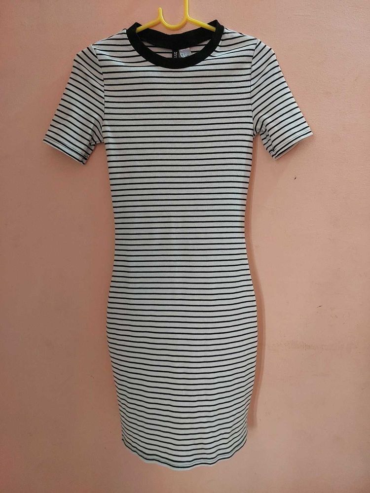 Striped Bodycon Mini Dress