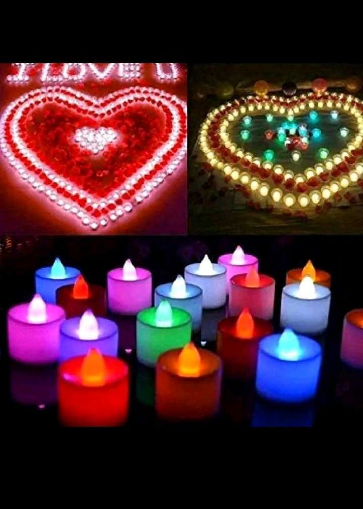 New Colorful LED candle Lights - Pack of 24
