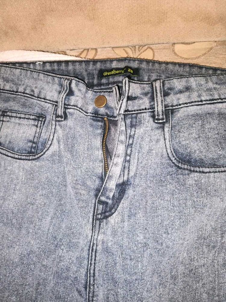 Washed Denim Jeans