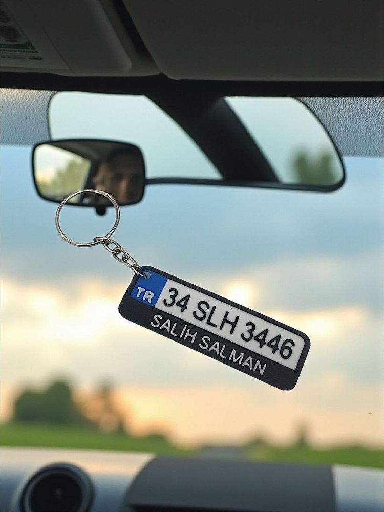 Personalized License Plate Keychain
