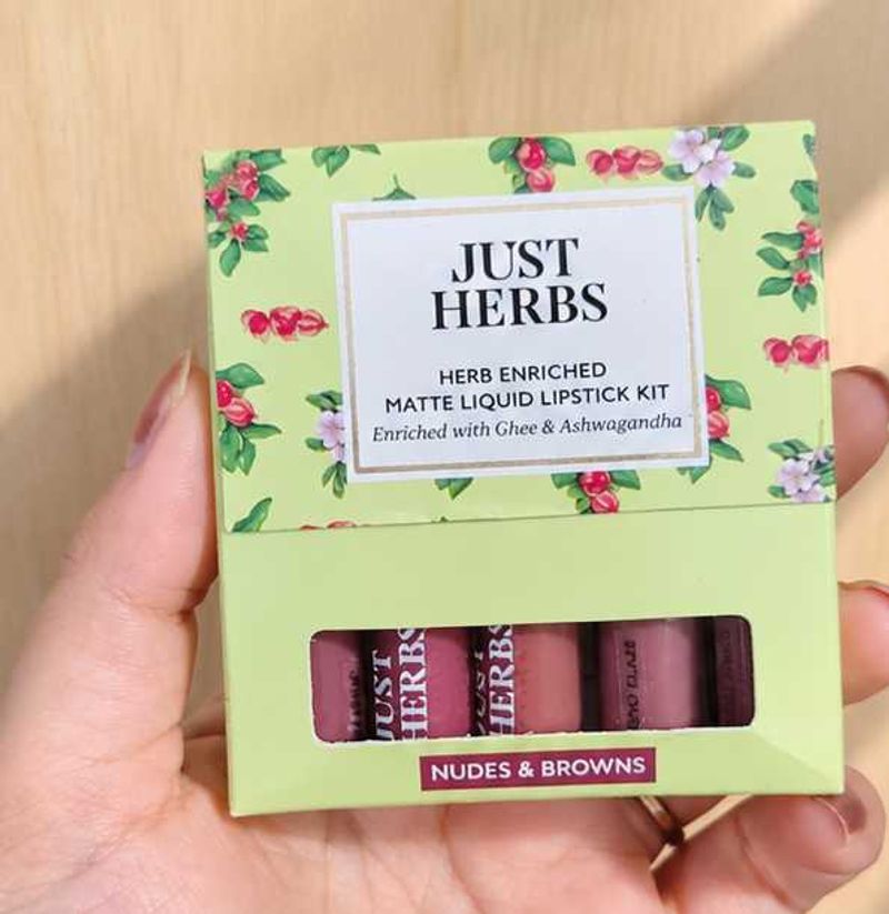 Just Herbs Matte Liquid Lipstick Kit-4 PCS ✨✨