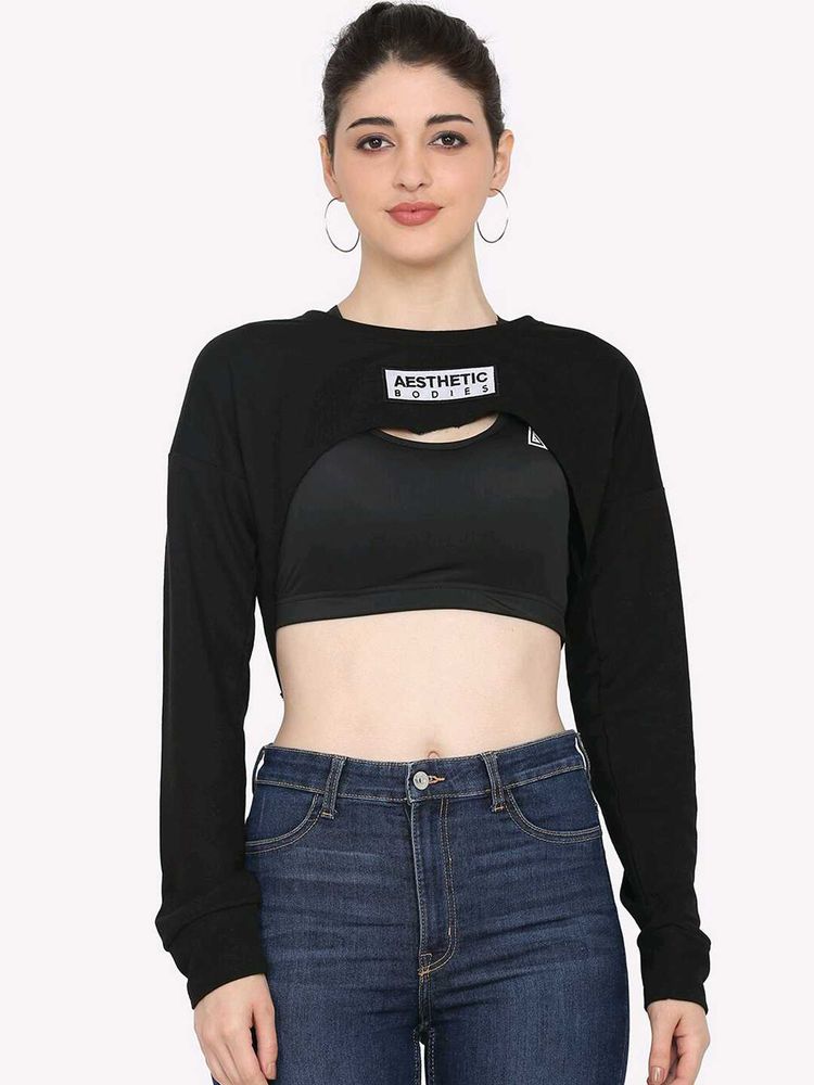 Oversized Crop Sweatshirt