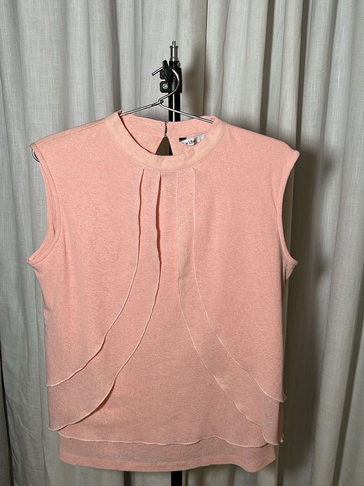 NEW Chic Sleeveless Pink Top