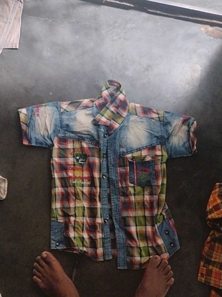 Stylish Plaid Denim Shirt for Men