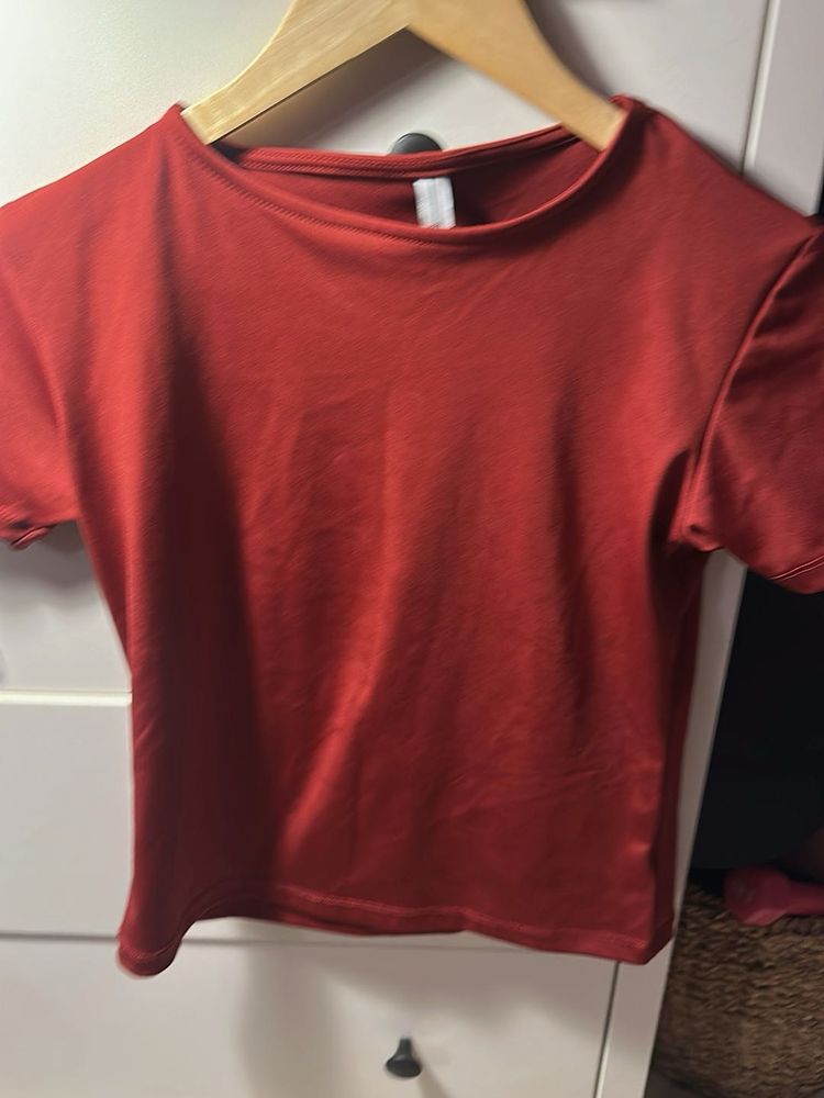 New Red Tee | Casual &amp; Sports | Free delivery