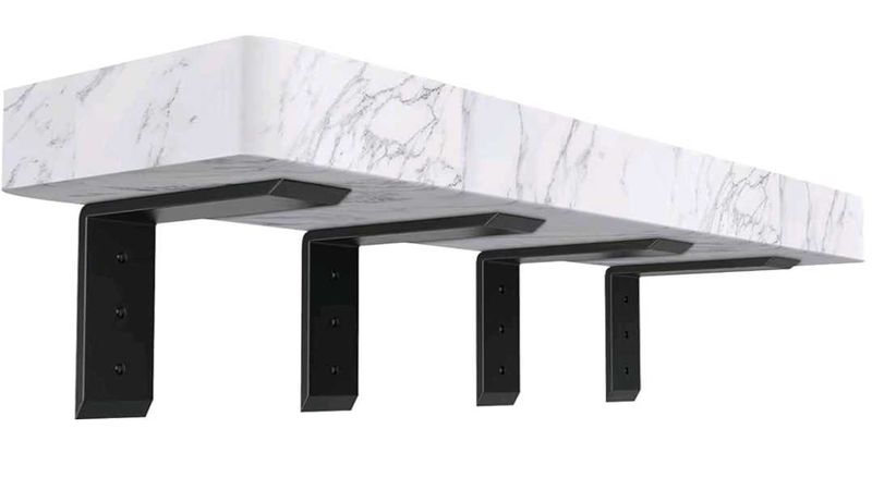 2 Shelf Brackets &amp; Hardware Set