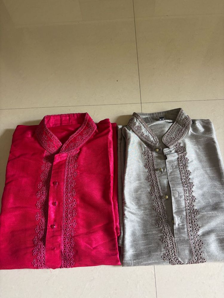 Elegant Embroidered Kurtas (Set of 2)