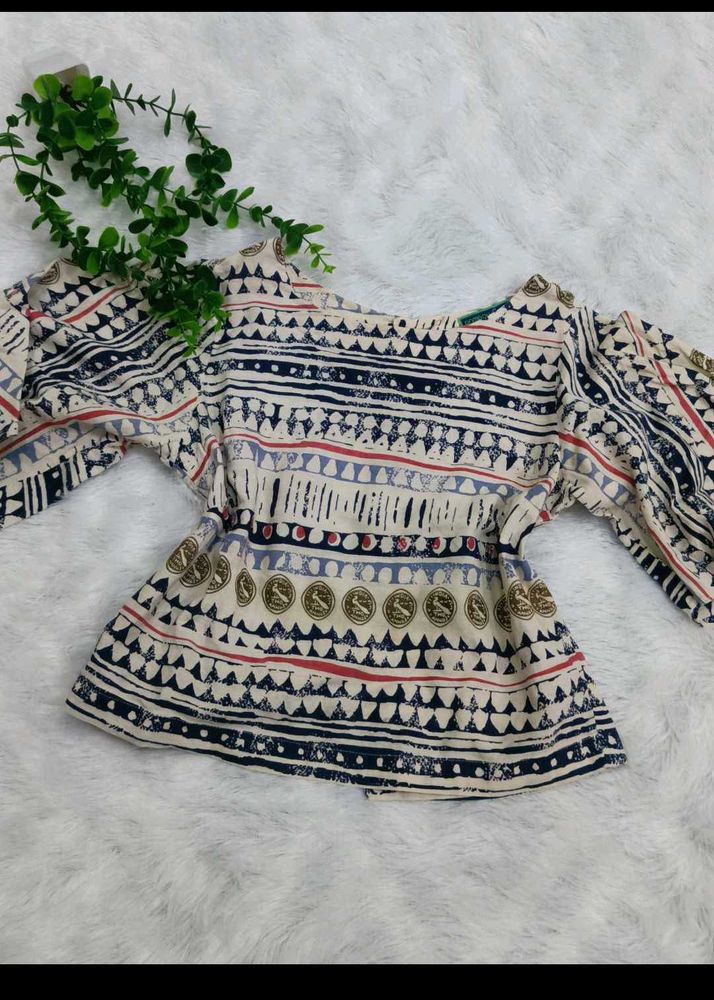 Boho Print Cotton top