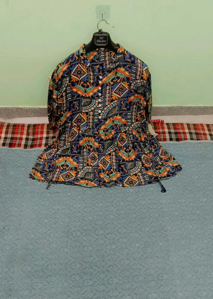 Bohemian Print Cotton top