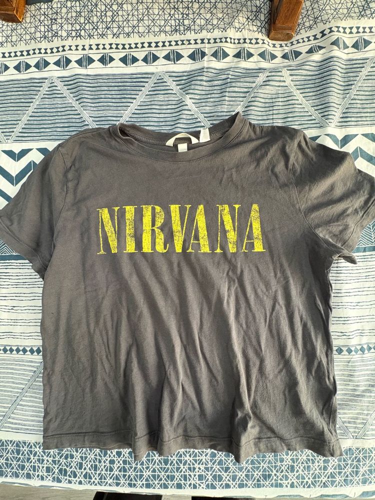 H&amp;M Nirvana Graphic Print T-Shirt