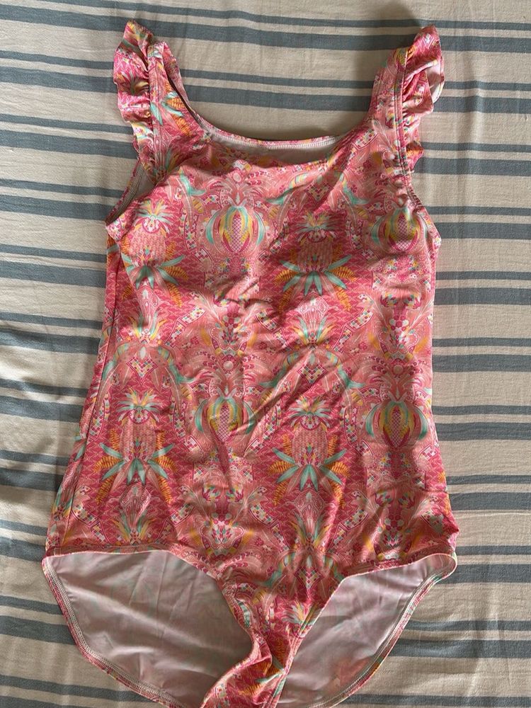 Vibrant Pink Floral One-Piece Swimsuit