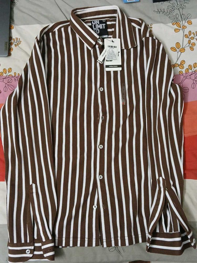 Striped Brown Shirt